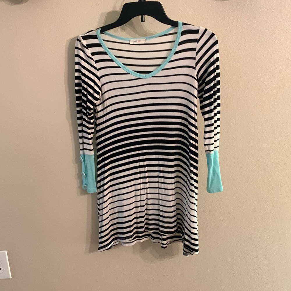 Striped cotton blouse